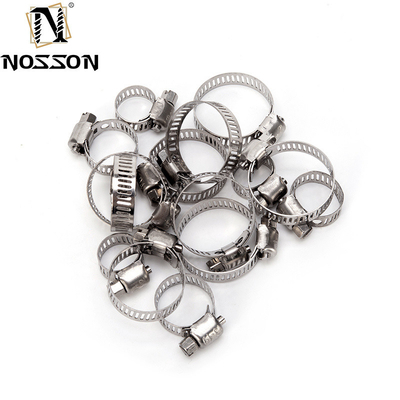 Standard Metric Measurement Heavy Duty Pipe Fitting Type Clamp with Stainless Steel Material and Hot Hose Clip Worm Clamp