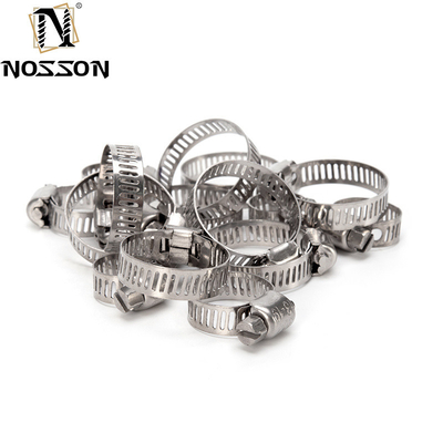 Standard Metric Measurement Heavy Duty Pipe Fitting Type Clamp with Stainless Steel Material and Hot Hose Clip Worm Clamp