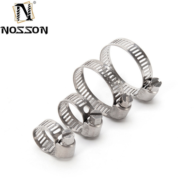 Standard Metric Measurement Heavy Duty Pipe Fitting Type Clamp with Stainless Steel Material and Hot Hose Clip Worm Clamp