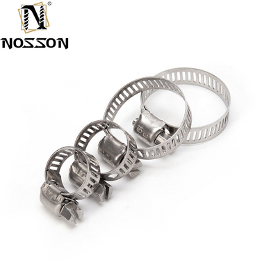 Standard Metric Measurement Heavy Duty Pipe Fitting Type Clamp with Stainless Steel Material and Hot Hose Clip Worm Clamp