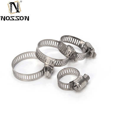 16-300mm INCH Measurement System Stainless Steel Pipe Clamp with Slotted Head Screw Hose Clamp Standard or Nonstandard