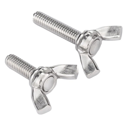 ISO9001 Certified Wing Style DIN316 Zinc Plated Carbon Steel Butterfly Screw for Customized Industrial Needs
