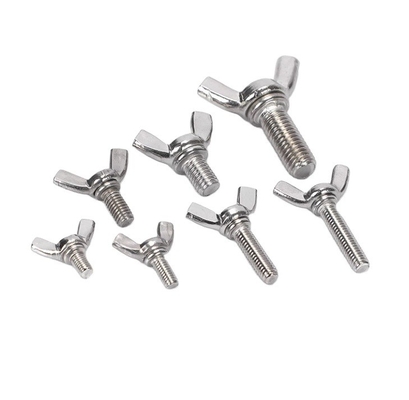 Industry Stainless Steel M3 M4 M5 M6 M8 M10 Hand Twist Butterfly Wing Knob Toggle Spring Thumb Screw Bolt with Customized Size