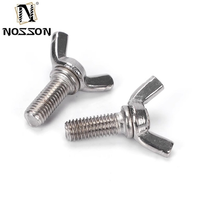 Industry Stainless Steel M3 M4 M5 M6 M8 M10 Hand Twist Butterfly Wing Knob Toggle Spring Thumb Screw Bolt with Customized Size
