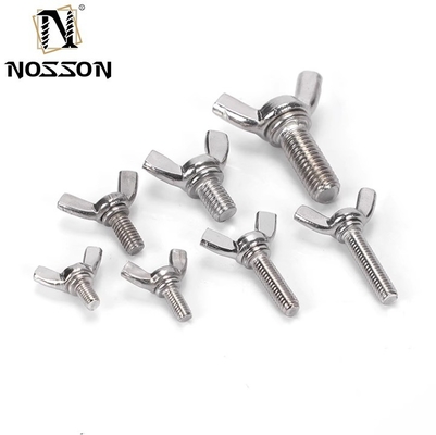 Industry Stainless Steel M3 M4 M5 M6 M8 M10 Hand Twist Butterfly Wing Knob Toggle Spring Thumb Screw Bolt with Customized Size