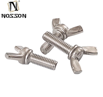 Industry Stainless Steel M3 M4 M5 M6 M8 M10 Hand Twist Butterfly Wing Knob Toggle Spring Thumb Screw Bolt with Customized Size
