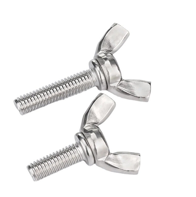 Industry Customized Size Metal Wing Screw with ISO9001 Certification and Stainless Steel Material