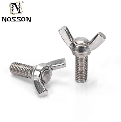 304 Stainless Steel Wing Butterfly Bolt Screw M3 M4 M5 M6 DIN316 with ISO9001 Certification and Custom Colors