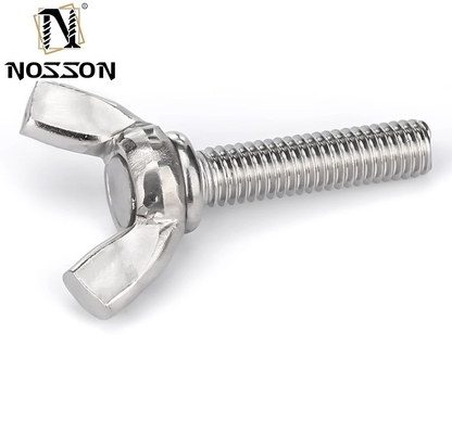 304 Stainless Steel Wing Butterfly Bolt Screw M3 M4 M5 M6 DIN316 with ISO9001 Certification and Custom Colors