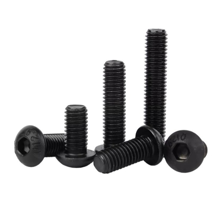 Black Finish Design Beall Carbon Steel M3 M4 M12 Allen Key Mushroom Head Bolt Hex Socket Button Head Screws for Industrial