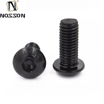 Black Finish Design Beall Carbon Steel M3 M4 M12 Allen Key Mushroom Head Bolt Hex Socket Button Head Screws for Industrial