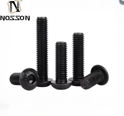 Black Finish Design Beall Carbon Steel M3 M4 M12 Allen Key Mushroom Head Bolt Hex Socket Button Head Screws for Industrial
