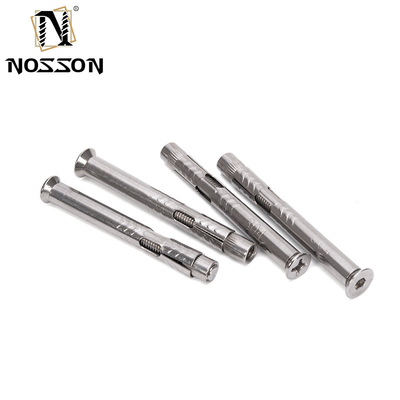 Silver Steel Galvanized Iron Sleeve Anchor Countersunk Head Bolt with Nut 4.8 8.8 10.9 12.9 Grade System of Measurement INCH