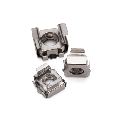 JIS Standard Mining Stainless Steel 304 Square Cage Nuts M4-M12 with Metric Measurement System and Blue Phosphate Finish