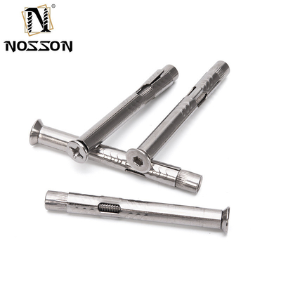 Silver Steel Galvanized Iron Sleeve Anchor Countersunk Head Bolt with Nut 4.8 8.8 10.9 12.9 Grade System of Measurement INCH