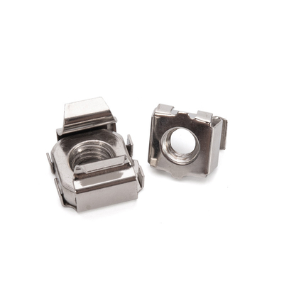 JIS Standard Mining Stainless Steel 304 Square Cage Nuts M4-M12 with Metric Measurement System and Blue Phosphate Finish