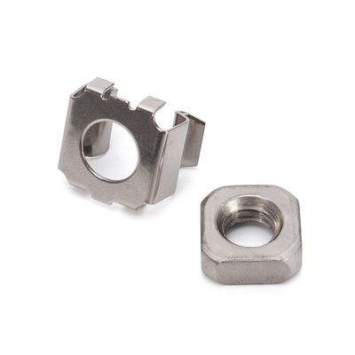 JIS Standard Mining Stainless Steel 304 Square Cage Nuts M4-M12 with Metric Measurement System and Blue Phosphate Finish