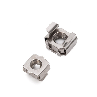 JIS Standard Mining Stainless Steel 304 Square Cage Nuts M4-M12 with Metric Measurement System and Blue Phosphate Finish