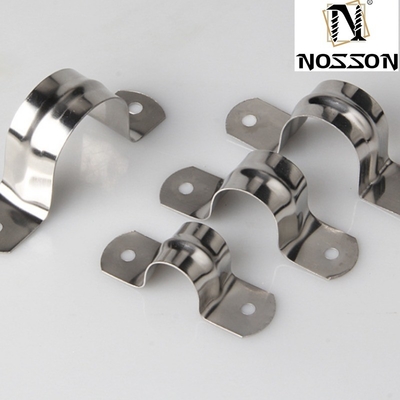 Sample Bolts Clamp Type Heavy Duty Clamp for Two-Line Routing in Stainless Steel Saddle Pipe Clamps Metric Measurement System
