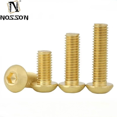 ISO Certified M4 M5 M6 M8 Stainless Steel Button Head Hex Drive Screws for Industrial Machinery Manufacturing Line