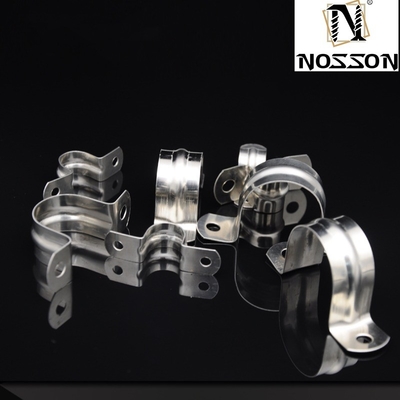 Sample Bolts Clamp Type Heavy Duty Clamp for Two-Line Routing in Stainless Steel Saddle Pipe Clamps Metric Measurement System