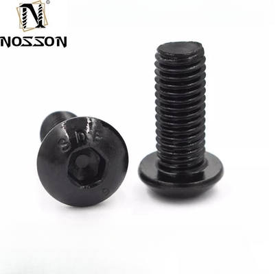 Structural Applications Black Finish Alloy Steel Button Head Hex Drive Screws 12.9 with Pan Head Design