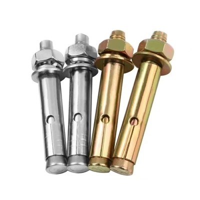 5/16IN Diameter Stainless Steel Color Zinc Plating Yellow Galvanized Carbon Steel Class 4.8 8.8 10.9 12.9 Anchors for Durable