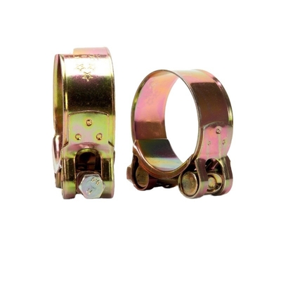 Galvanized Steel Germany Type Zebra Hose Clamps with T Bolt Metric Measurement System and Customized Support