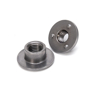 304 Stainless Steel M3 M4 M5 M6 M8 M10 Din 546 Round Nuts With Hole in Metric Measurement System and Nickel Plated Finish