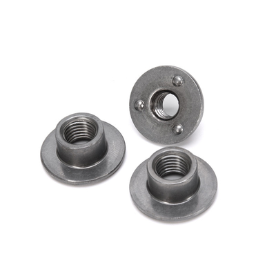 304 Stainless Steel M3 M4 M5 M6 M8 M10 Din 546 Round Nuts With Hole in Metric Measurement System and Nickel Plated Finish