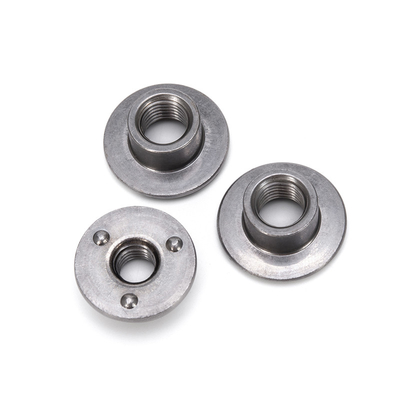 304 Stainless Steel M3 M4 M5 M6 M8 M10 Din 546 Round Nuts With Hole in Metric Measurement System and Nickel Plated Finish