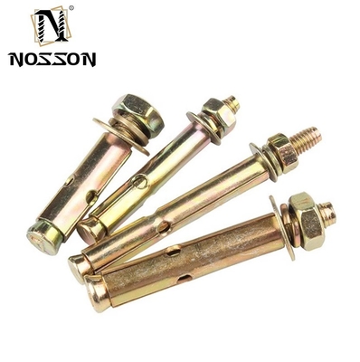 Carbon Steel Expansion Anchor Bolts Grade 4.8 8.8 10.9 12.9 with Colorful Paint Coat GB 22795 Finish Longer Life TiCN