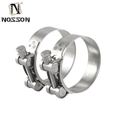 Customized Support ZINC Finish CJan High Pressure SS304/SS316 Hose Clamp with Strong Clamp and Single Pin Bolts Metric Measurement System