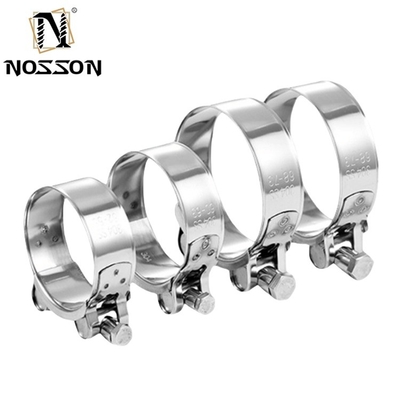 Customized Support ZINC Finish CJan High Pressure SS304/SS316 Hose Clamp with Strong Clamp and Single Pin Bolts Metric Measurement System