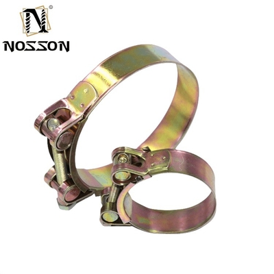 Customized Support ZINC Finish CJan High Pressure SS304/SS316 Hose Clamp with Strong Clamp and Single Pin Bolts Metric Measurement System