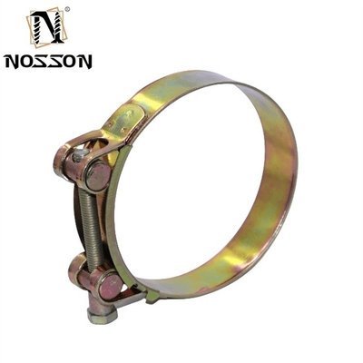 Customized Support ZINC Finish CJan High Pressure SS304/SS316 Hose Clamp with Strong Clamp and Single Pin Bolts Metric Measurement System
