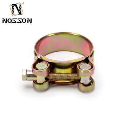 ZINC Coated Galvanized Steel Pipe Clamp Stainless Steel Collar Rubber Loaded Coated Hose Clamps for High Strength Tube