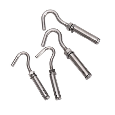 Black Finish M8 M18 Stainless Steel SS304 SS316 A2 A4 J Type Anchor Bolt for Industrial and Construction Applications
