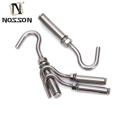 Black Finish M8 M18 Stainless Steel SS304 SS316 A2 A4 J Type Anchor Bolt for Industrial and Construction Applications