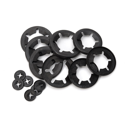 M3-M30 Plain Finish Black Steel Internal Tooth Quick Starlock Clamp Lock Washers Circliips for Shaft External Tooth Style