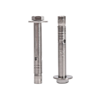 700 Capacity M8 M10 M12 Grade 8.8 GS Galvanized Steel Hex Head Antiskid Shark Fin Sleeve Anchor Bolt IN and ISO Standard