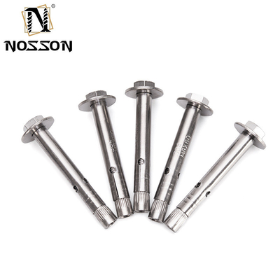 700 Capacity M8 M10 M12 Grade 8.8 GS Galvanized Steel Hex Head Antiskid Shark Fin Sleeve Anchor Bolt IN and ISO Standard