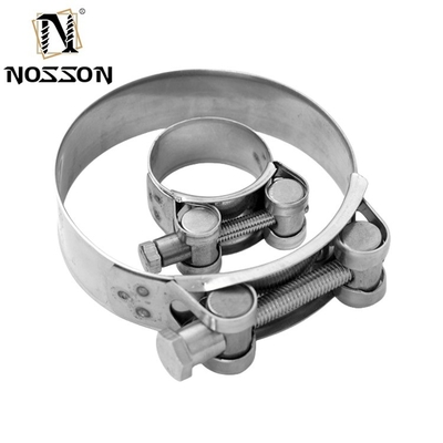 Secure Your Pipes with Plain Surface Stainless Steel Double T Bolt Clamp Heavy Duty Clamp and Customized OEM Support