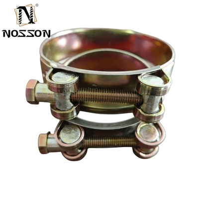 Secure Your Pipes with Plain Surface Stainless Steel Double T Bolt Clamp Heavy Duty Clamp and Customized OEM Support