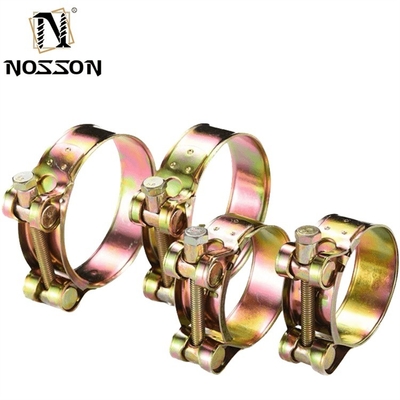 Secure Your Pipes with Plain Surface Stainless Steel Double T Bolt Clamp Heavy Duty Clamp and Customized OEM Support