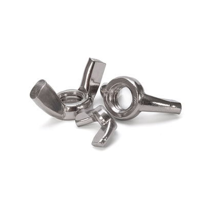 Mining Stainless Steel Butterfly Wing Nuts with Black Oxide Finish in Metric Measurement System and Various Specifications