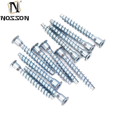 Yellow/White Zinc Plated M7X50 Furniture Screw for Wooden Furniture Euro Grade 4.8/8.8/10.9/12.9 Drilling Tapping Screw