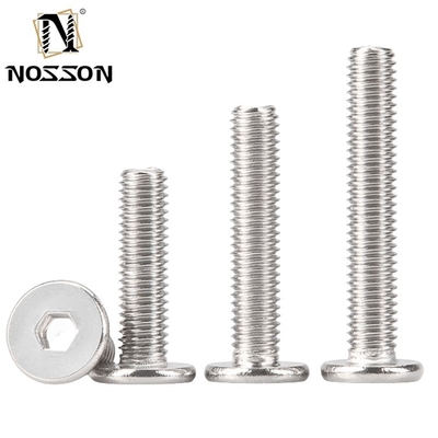 Metric Measurement System M3 M4 M5 M6 M8 304 Stainless Steel Hexagon Socket Bolt Ultra Low Head Cap Screws for Machinery