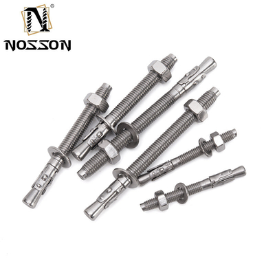 DIN Standard Silver Carbon Steel Stainless Steel 304 316 Wedge Anchor Expansion Anchor Bolt Dyna Bolt SS304 for Versatile