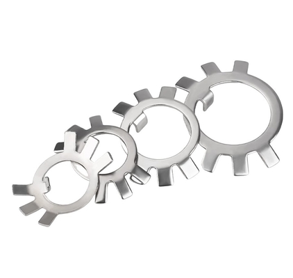 Spring Lock Washers Style Carbon Steel Six Claw Stop Washer Anti-loosening Plate for Round Nuts M10-M30